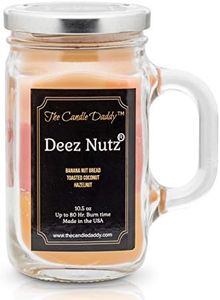 Deez Nutz- Banana Nut Bread - Toasted Coconut - Hazelnut Scented Triple Layer Candle-by the Candle Daddy- Soy Wax Blend- Mason Jar- 10.5 Ounce - 80 Hour Burn Time- Poured In Small Batches in USA