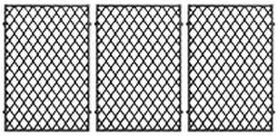 66089 66097 Grill Grates for Weber Genesis II GS4 Replacement Parts, Weber Genesis II 400 & II LX 400 SER II E-410 E-435 S-410 GBS S-435 S-440 LX E/S-440, Kitchen-aid 720-0856V 740-0781,Cast Iron,3PCS