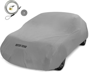 Motor Trend 4-Layer 4-Season Waterproof Car Cover All Weather Water-Proof Outdoor UV Protection for Heavy Duty Use Full Cover for Cars Up to 210"