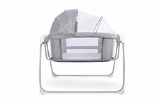 Mastela Deluxe 4 in 1 Bassinet, Cradle Swing & Bedside Sleeper for Birth to 36 Month Kids (Grey)