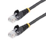 StarTech.com Cat5e Ethernet Cable - 25 ft - Black- Patch Cable - Snagless Cat5e Cable - Long Network Cable - Ethernet Cord - Cat 5e Cable - 25ft (45PATCH25BK)