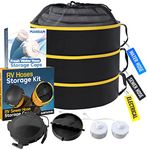 RV Hose Storage Bag Kit (3 Pk) Camper and RV Accessories Inside - Travel RV Sewer Hose & Fresh Water Hose Storage Caps, Electrical Cord Camper Storage