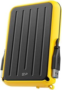 Silicon Power Armor A66 4TB Rugged External Hard Drive, Military-Grade Shockproof Water-Resistant USB 3.0 Portable HDD for PC Mac Laptop Computer - Yellow