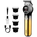 VGR Men's Beard Trimmer Rechargeable with Turbo Mode - Professional Ceramic Blades - Cordless Hair Clippers - Electric Shaver Razor