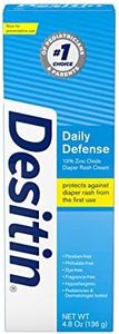 Desitin Daily Defense Baby Diaper Rash Cream With Zinc Oxide To Treat, Relieve & Prevent Diaper Rash, 4.8 Ounce