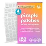 LivaClean 120 Count Pimple Patches for Face with Salicylic Acid, Tea Tree & Calendula Oil – 4 Sizes – Pimple Patches, Hydrocolloid Patch, Acne Patches, Zit Patches, Pimple Stickers