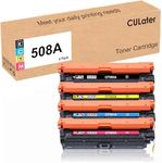 CULater 508A Remanufactured Toner Cartridge Replacement for CF360A CF361A CF362A CF363A Toner Cartridges for HP Color Enterprise M552 M553 M577 E55040 E57540 Printer (4 Pack)