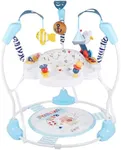 Furmubei Baby Activity Center, 3-in-1 Baby Jumper, Infant Activity Center with 360° Rotating Seat, Music, Lights, 3 Adjustable Heights, Infant Activity Jumper for 6+ Months JP2401