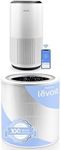 LEVOIT Air Purifiers for Large Home Bedroom 83m², CADR 400m³/h, Alexa Enabled, H13 HEPA Filtere, White & Core 400S-RF Air Purifier H13 HEPA Replacement Filter