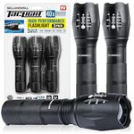 TacLight Tactical Flashlights, 3 Pack Zoomable Waterproof Flashlight Camping, LED Flashlight, Torch Light, Lampe De Poche, Heavy Duty Flash Light, Emergency Flashlight AS SEEN ON TV…