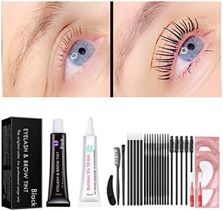 Black Lash T-int Kit, Keratin Black Eyelash D-ye 6 Week Lash Tinting Look For Lash Perm/Lift/Lamination