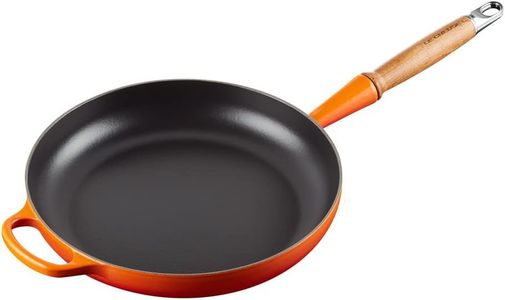 Le Creuset Signature Cast Iron Frying Pan 28cm – Wooden Handle, Volcanic