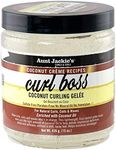 Aunt Jackie's Coconut Crème Recipes Curl Boss Coconut Curling Hair Gel for Naural Curls, Coils and Waves, 15 oz