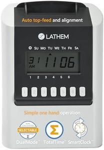 Lathem 700E Calculating Electronic Time Clock, Gray, 6.9" x 5.2" x 9.6"
