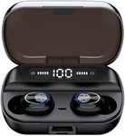Kinganda Wireless Headphones,160H Playtime Wireless Earbuds Bluetooth 5.1 Headphones In Ear Headphones Deep Bass CVC8.0 Noise Canceling with Built-in Mic IPX7 Waterproof Earphones for Sport/Work