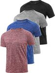 Ullnoy 4 Pack Men's Dry Fit T Shirt