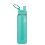 Takeya 885395512235 Actives Insulated Stainless Steel Bottle, Straw Lid Teal 24oz