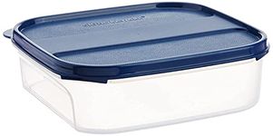 Signoraware 1.2 Litres Modular Multi-Purpose Plastic Containers with Lid for Kitchen Storage | Food Grade BPA Free Leak Proof | Spices Atta Grains and More Organizers (1200ml, Mod Blue)