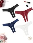 Avidlove Panties for Women Pack Lace Underwear Hipster Panties Cheeky Briefs 4 Pack L