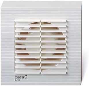 Cata Extractor de Baño B-10 con protector Térmico Potencia 15W Peso 0,6KG Ligero y Silencioso 41 dB 2500 r.p.pm Color Blanco