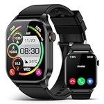 Smart Watch, Infrared True Blood Oxygen Monitor, 2.04-inch AMOLED Display, Heart Rate Sleep Pressure Monitoring, 136+ Sports Modes, IP68 Waterproof Fitness Tracker, Compatible with Android and iOS