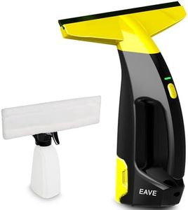 EAVE Fenstersauger Set, Akku Fenstersauger mit 45 Minuten Akkulaufzeit, Fensterreiniger Elektrisch mit 28cm Saugdüse & 200ml Wassertank, Geeignet für Fenster, Fliesen und Spiegel (grün)