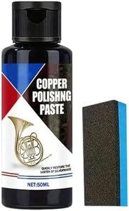 Copper Polishing Repair Paste, Effective Tarnish Remover, 50ml, Metal Polish Cream, Bronze Cleaner Paste, Includes Sponge Applicator, for Aluminum, Chrome, Silverware, Stoves & Appliances