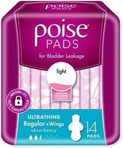 Poise Incontinence Ultrathin Pads Regular Absorbency 14 Pack