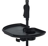 Gator FrameworksCases Clamp-On Microphone Stand Accessory Tray with Drink Holder and Guitar Pick Tab Extra Large 14" x 9", (GFW-MICACCTRAYXL)