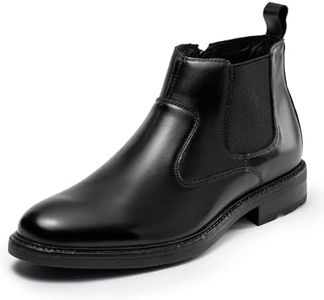 OKKO Mens Chelsea Dress Boots Classic Fashion Casual Leather Slip On Ankle Boot for Men