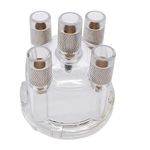 YUCHENSHLP 009 Distributor Cap Clear Stock Top Mount Compatible with VW T1 Bug T2 Bus Ghia