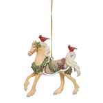 Enesco The Trail of Painted Ponies Christmas Landing Spot Hanging Ornament, 2.95 Inch, Multicolor