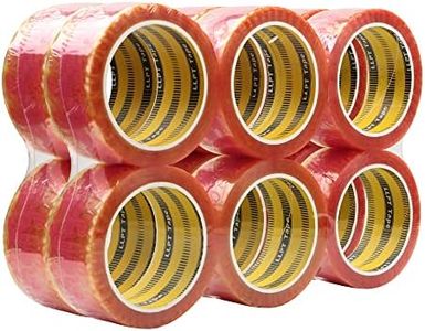 LLPT Packing Tape with Thank You Print 1.88” x 65 Yards Each 12 Pack Heavy Duty High Viscosity Safety Sealing on All Box Types for Decorating Shipping Mailing Boxes (TY4860CC12)