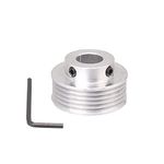 BQLZR 6 T Outer Diameter 40mm Inner Hole 14mm PJ Belt Pulley for Motor Shaft Mini Table Electric Machines