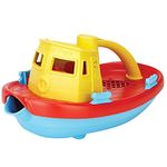 Green Toys Tugboat (Yellow Handle) - Bath and Water Toys, Multicolor, 11 cm, 1 Count (Pack of 1)