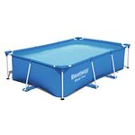 Bestway 56401 Steel Pro Pool | Swimming Pool, Rectangle Above Ground Fast Set Pool, Children’s Detachable Pool, Multiple Sizes, Blue, 221 x 150 x 43 cm