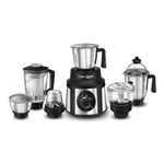 Prestige Endura 1000W Mixer Grinder, 6 Jars (1500 ml, 1000 ml, 1500 ml, 450 ml) (Black, Silver)