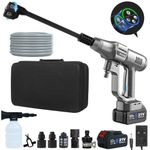 Huhomco 200 BAR Cordless Pressure Washer Brushless, Dual 4.0Ah Batteries