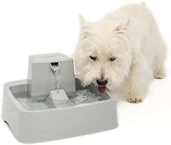 PetSafe Drinkwell Pet Fountain, Best for Medium Size Dogs Households, Easy-to-Clean Design, Filter Included, Grey, 3.7 L