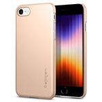 Spigen Thin Fit Designed for iPhone SE 2022 Case/iPhone SE 3 Case 2022 / iPhone SE 2020 Case/iPhone 8 Case/iPhone 7 Case - Champagne Gold