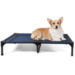 ANWA Elevated Dog Bed Large Size, Raised Dog Bed Outdoor Use, Portable Dog Cot Large Dogs