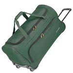 Travelite Basics Fresh Wheeled Duffel Bag 71 cm, Dark Green, 71 cm, Wheeled Travel Bag