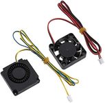 EMSea 2Pcs 40x40x10mm 4010 Heat Radiator Fans 12VDC Extruder Hot End Fan & Turbo Fan with 2-Pin Connector Compatible with Ender 3/Pro 3D Printer