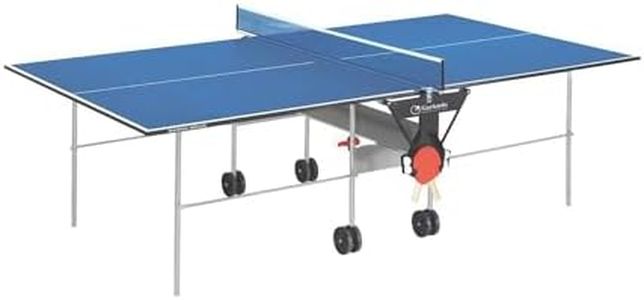 TAVOLO PING PONG TENNIS TAVOLO GARLANDO TRAINING INDOOR RIPIANO BLU