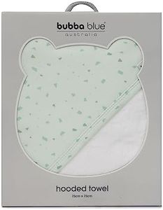 Bubba Blue Everyday Essentials Baby/Infant Hooded Towel Terrazzo Mint 75x75cm