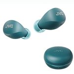 JVC Compact and Lightweight Gumy Mini True Wireless Earbuds Headphones, Long Battery Life (up to 23 Hours), Sound with Neodymium Magnet Driver, Water Resistance (IPX4) - HAA6TZ (Green)