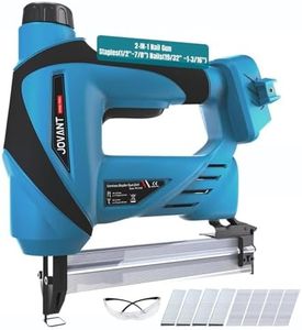 2 in 1 Nail Gun with 1/5'' Narrow Crown Staples and 18G Nails 2784 pcs, Nail Gun for Jovant 20V Battery (No Battery), Brad Nailer for Home Improvement & DIY, 2784pcs Staples/Nails (Tools Only)