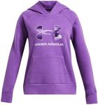 Under Armour Girls' Rival Fleece Big Logo Hoodie, (525) Lavish / / Salt Purple, Medium