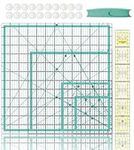 7 Pack Quilting Rulers,Clear Acrylic Square Quilting Templates, Transparent Fabric Cutting Ruler for Craft Projects Quilting and Sewing