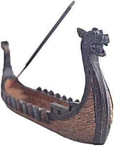 1pc bâton de l'encens brûleur résine Viking Ships Bâton Porte Encens Ships Rétro Ornement Décoration Artisanat